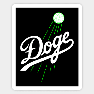 Doge To The Moon Logo Magnet